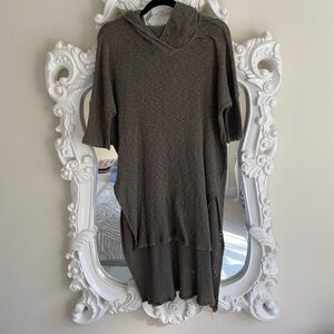 Free People Beach Hooded Knit Tunic